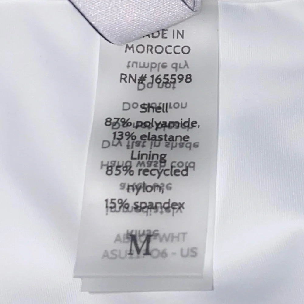 NWT Andie x Demi Moore Swim The Cannes Bottom Women’s Size Med Strappy White - Picture 8 of 10